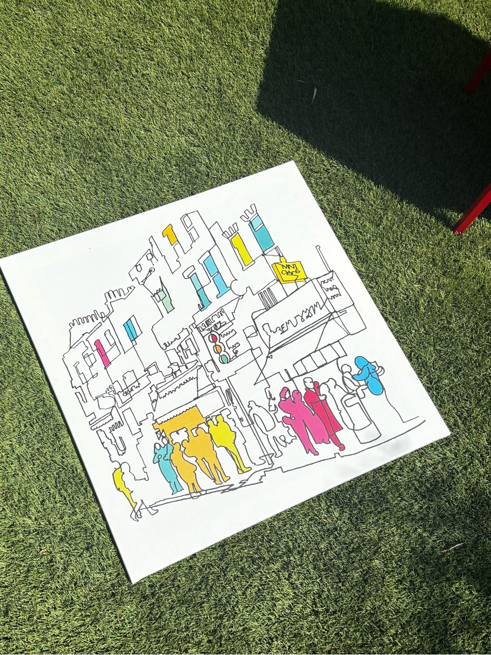 Street Scene by Tom Frazier wall art canvas